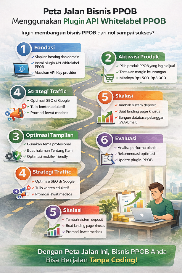 Peta Jalan Bisnis PPOB Menggunakan Plugin API Whitelabel PPOB