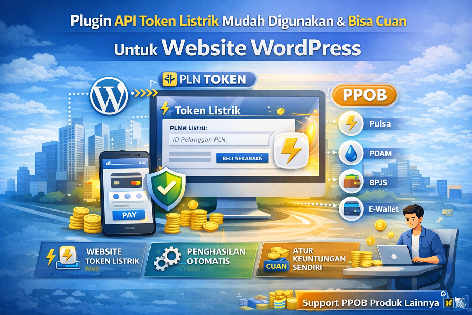 Plugin API Token Listrik Mudah Digunakan & Bisa Cuan untuk Website WordPress
