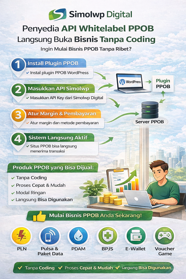 Simolwp Digital Penyedia API Whitelabel PPOB – Langsung Buka Bisnis
