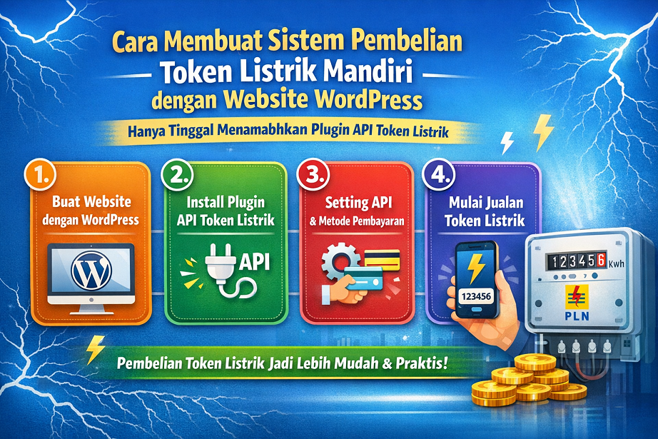 Cara Membuat Sistem Pembelian Token Listrik Mandiri dengan Website WordPress