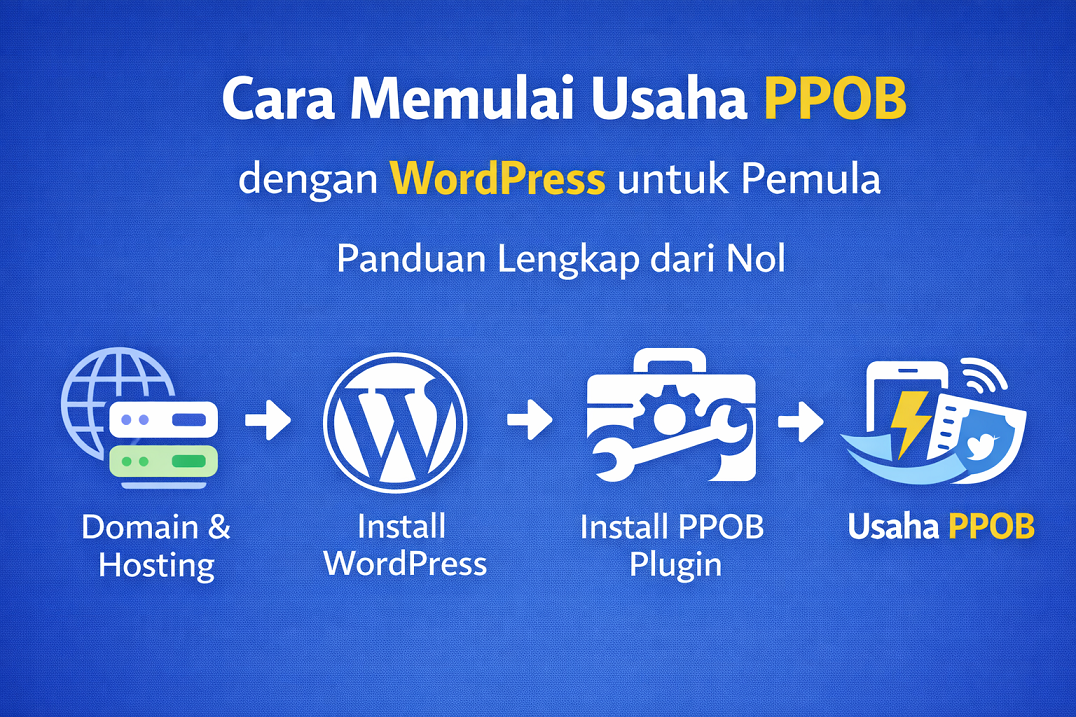 Cara Memulai Usaha PPOB dengan WordPress untuk Pemula: Panduan Lengkap dari Nol