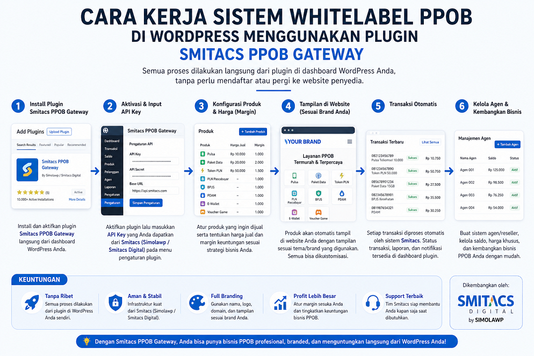 Whitelabel PPOB: Cara Memulai Bisnis Digital di WordPress